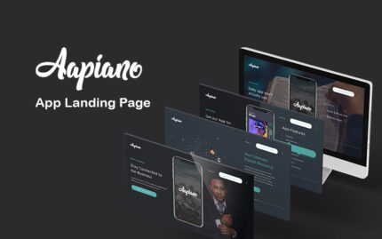 Aapiano HTML Mobile Apps Landing Page Template - Features Image 1