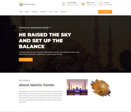 Islamic Center  Landing Html Template - Features Image 1