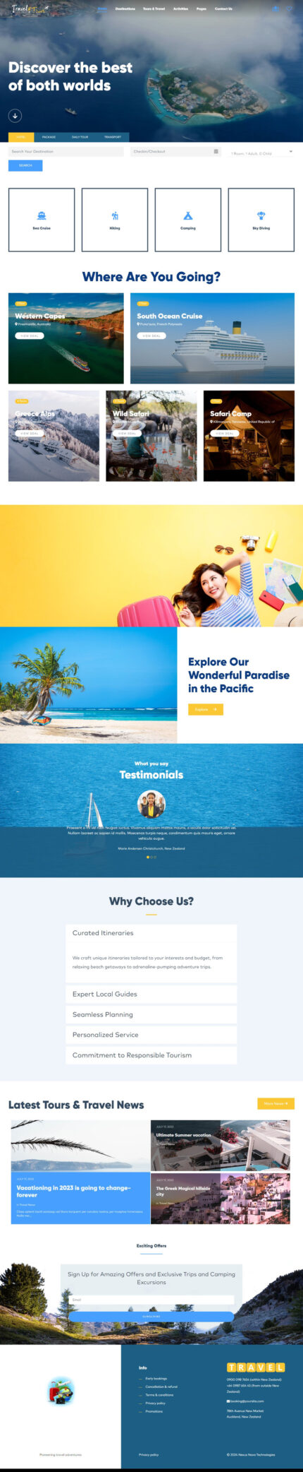 Traveler Tours and Travel Joomla Template - Features Image 1