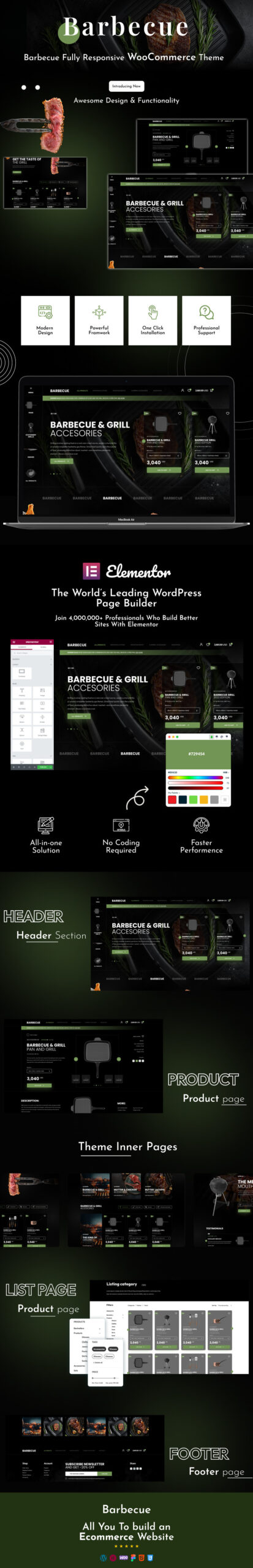 Barbecue - Food Theme Elementor WordPress Template - Features Image 1