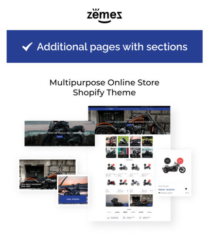 Motosport Responsive eCommerce Shopify Theme - Features Image 1