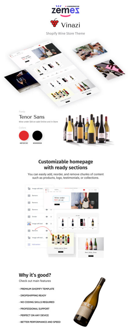 Vinazi - Beverage & Wine eCommerce Shopify Theme - Features Image 1