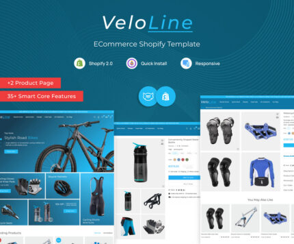 VeloLine - Sports, Bikes, Travelling, Moto Shopify 2.0 Store - Features Image 1