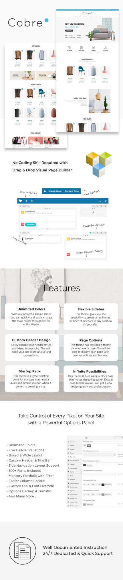 Cobre - Home Decor & Furniture Woocommerce Theme - Features Image 1