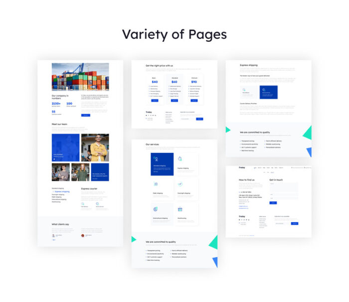 Trelay - Online Shipping Company Website Template - Features Image 4