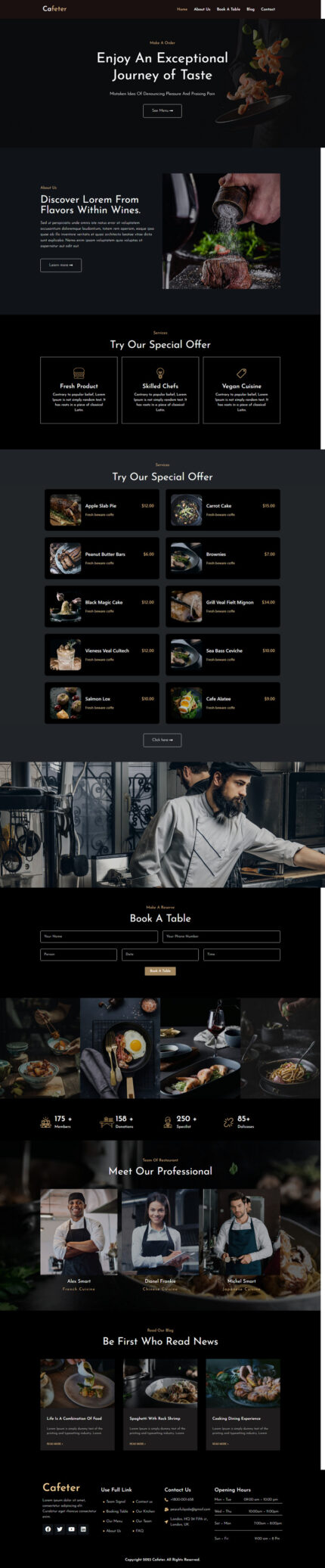 Cafeter - Cafe and Restaurant WordPress Theme - Features Image 1