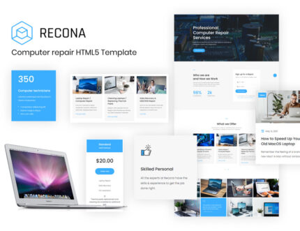 Recona - Computer & Mobile Repair Services HTML5 Template - Features Image 1