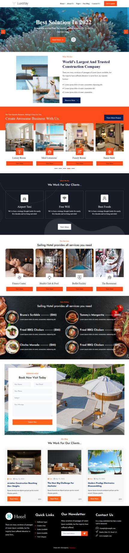 Hote - Hotel Booking WordPress Theme - Features Image 1