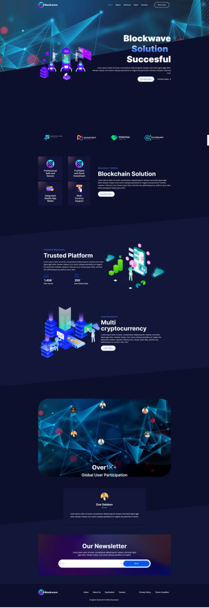 Blcokwave Crypto solution wordpress theme - Features Image 1