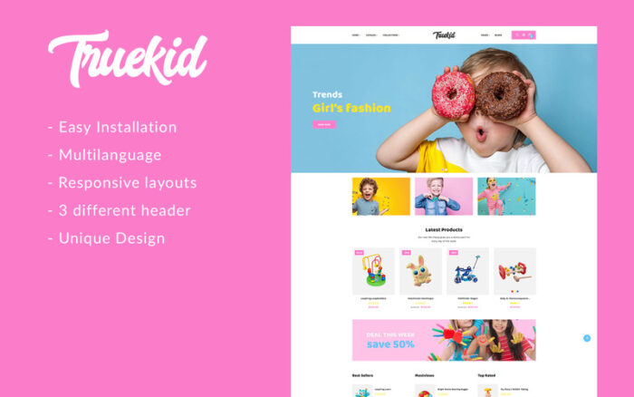 Gts Truekid - Responsive Shopify Theme - Features Image 1