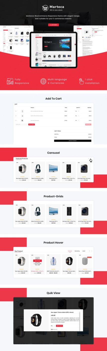 Marteca - Multipurpose Responsive WooCommerce Theme - Features Image 1