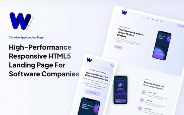 Weberry - Software Company HTML5 Template - Features Image 1