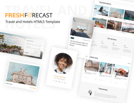 Fresh Forecast - Travel and Hotels HTML5 Template - Features Image 1