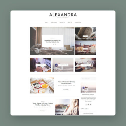 Alexandra - The Perfect WordPress Theme for Creative Blogs - Features Image 1