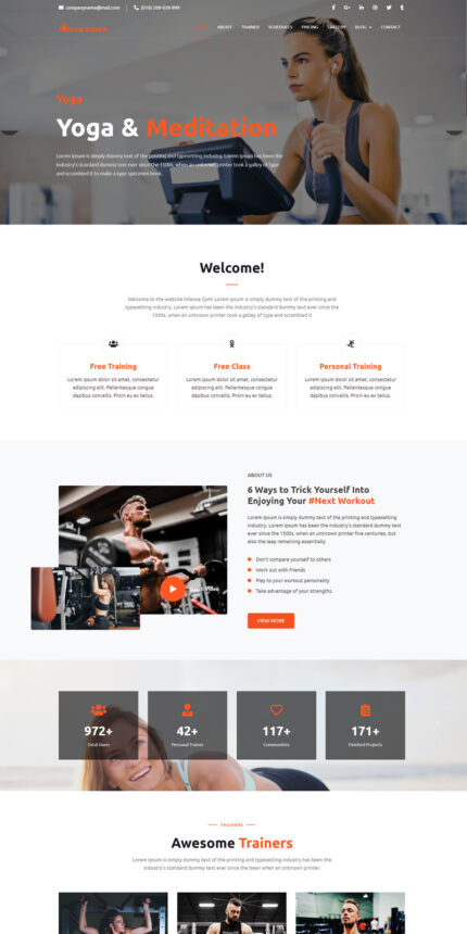 Gym Boxer - Gym Fitness HTML5 Bootstrap Landing Page Template - Features Image 1