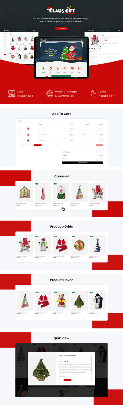 Clausgift - Christmas Gift Responsive WooCommerce Theme - Features Image 1