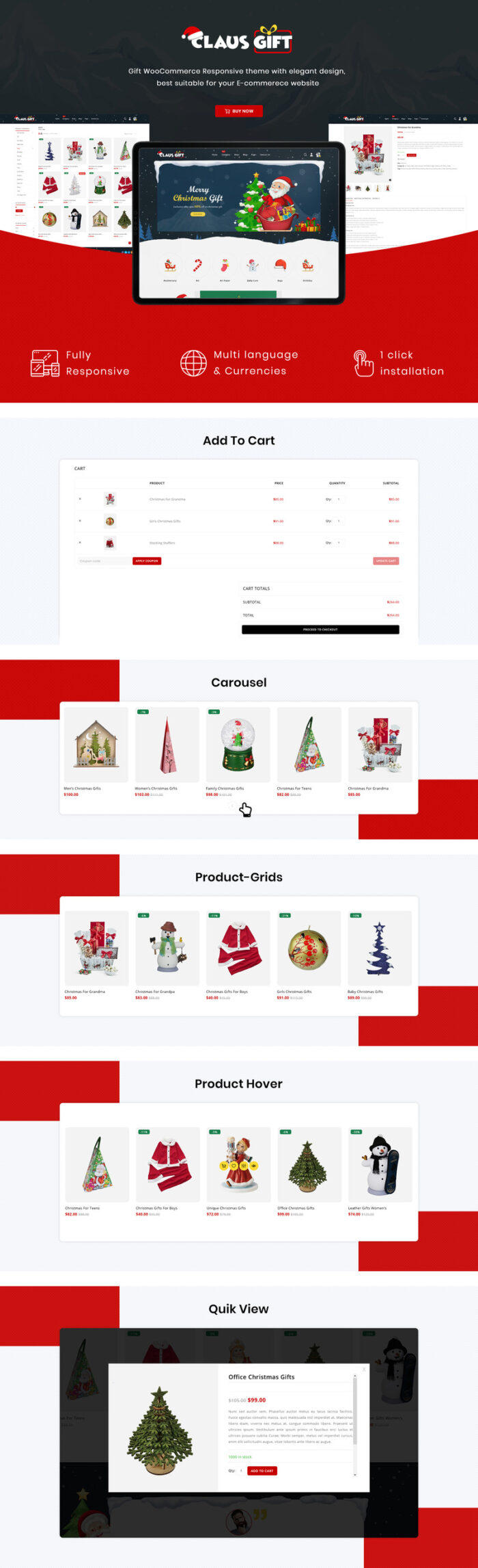 Clausgift - Christmas Gift Responsive WooCommerce Theme - Features Image 1