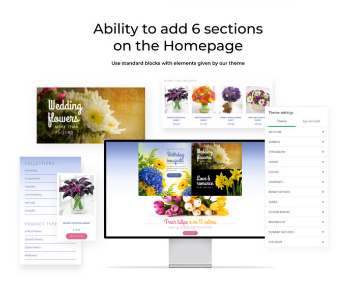 Flowers Store Shopify Theme - Features Image 2