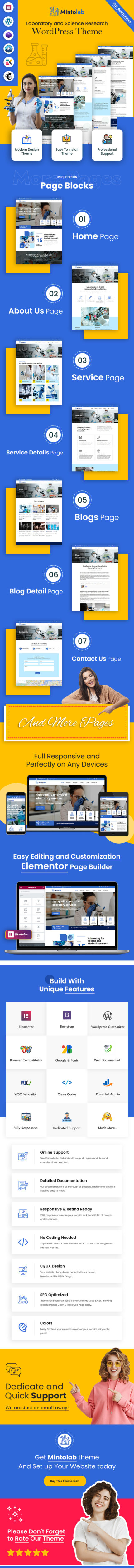 Mintolab - Laboratory and Science Research Wordpress Theme - Features Image 1