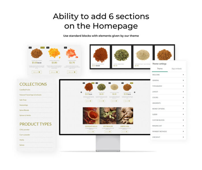 Spices for Cooking eCommerce Shopify Theme - Features Image 2