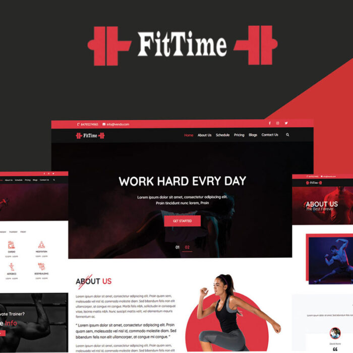 FitTime - Gym Multipurpose HTML Website Template - Features Image 1