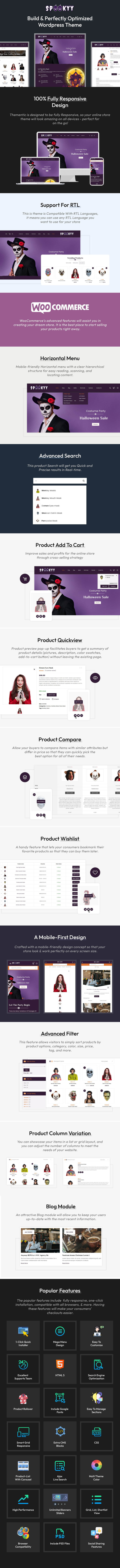 Spookyy - Halloween Woocommerce Responsive Template - Features Image 1