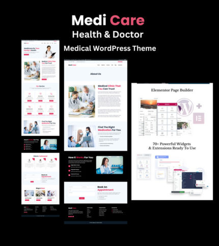 Medi_Care Health & Doctor Medical WordPress Theme - Features Image 1