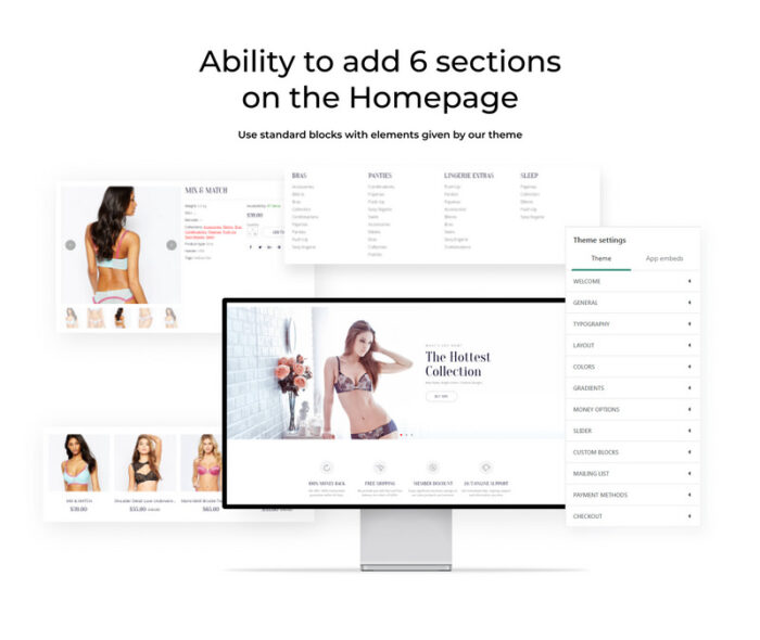 Lingerie Responsive eCommerce Shopify Theme - Features Image 2