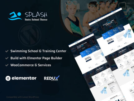 Splash - Swimming School WordPress Theme - Features Image 1