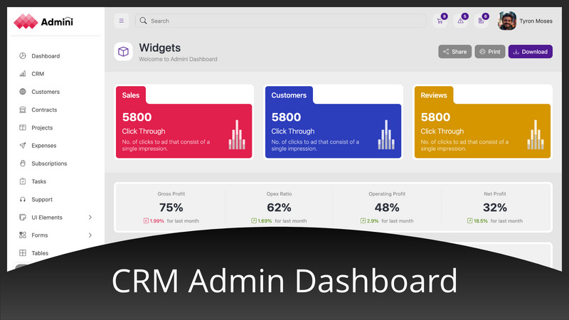 Admini - Bootstrap 5 Admin Template - Features Image 1