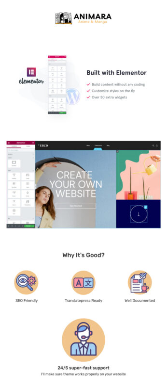 Animara - Anime & Manga Magazines WordPress Elementor Template - Features Image 1