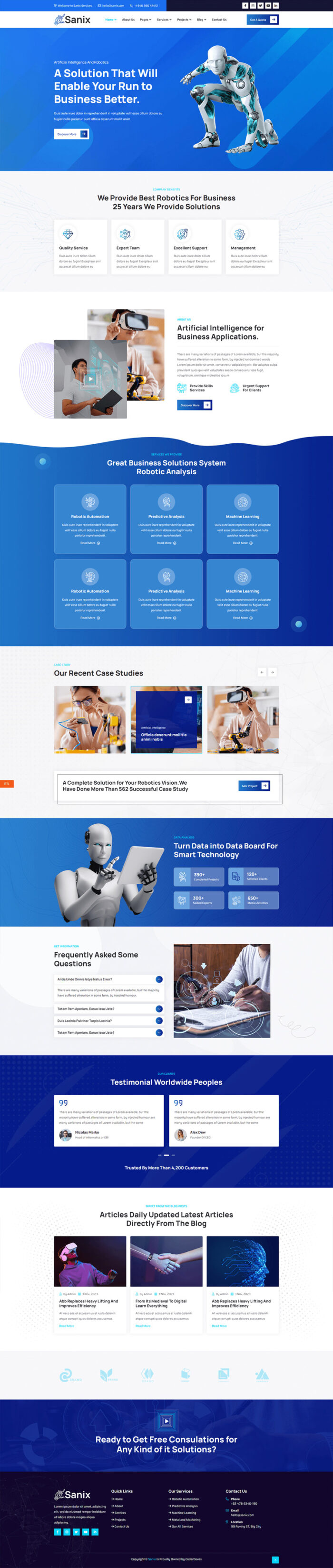 Sanix - Robotics & AI Technology HTML Template + RTL Supported - Features Image 2