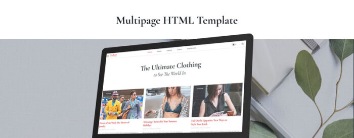 The Ultimate Clothing - Fashion Magazine Multipage HTML5 Website Template - Features Image 1