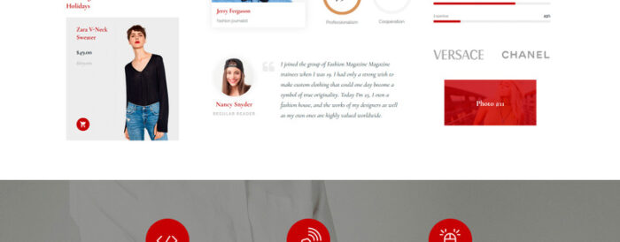 The Ultimate Clothing - Fashion Magazine Multipage HTML5 Website Template - Features Image 3