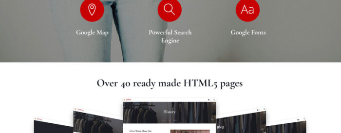 The Ultimate Clothing - Fashion Magazine Multipage HTML5 Website Template - Features Image 5