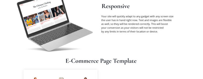 The Ultimate Clothing - Fashion Magazine Multipage HTML5 Website Template - Features Image 7