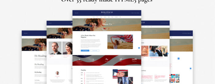 Politico - Political Magazine Multipage HTML5 Website Template - Features Image 4