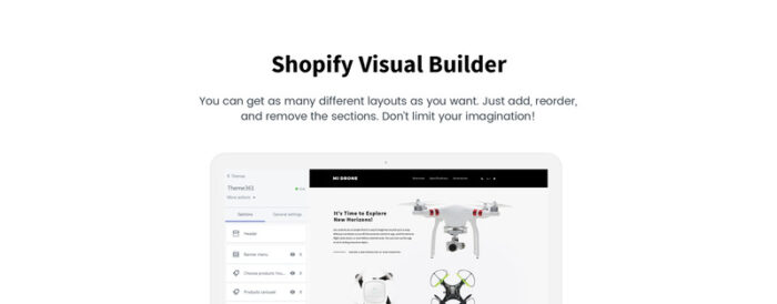 Mi Drone - Single Product Responsive Shopify Theme - Features Image 1