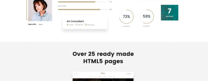 Art Gallery Multipage HTML5 Website Template - Features Image 3