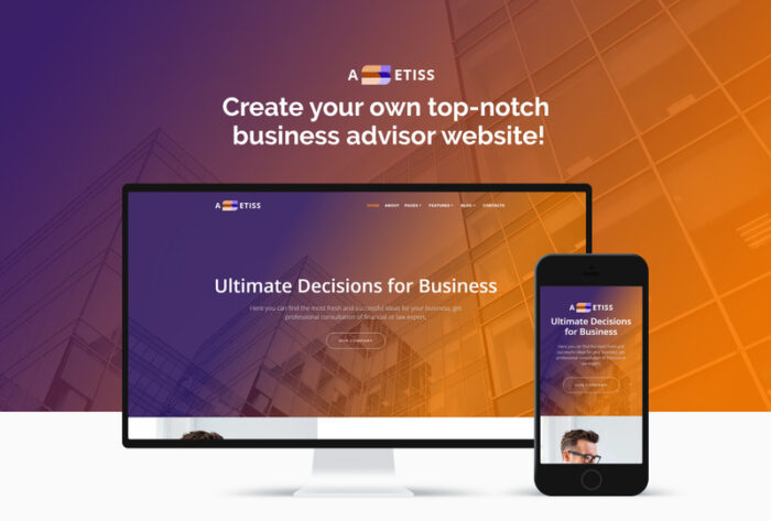 Assetiss - Modern Business Advisor WordPress Elementor Theme - Features Image 1