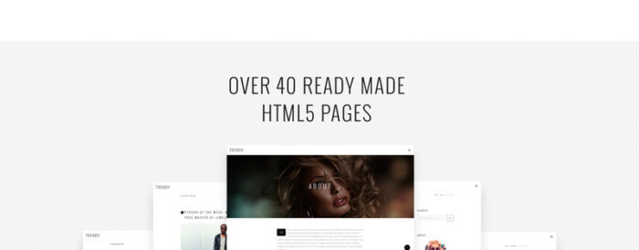 Trendy - Fashion Magazine Multipage HTML5 Website Template - Features Image 4