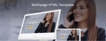 Call Center Multipage HTML5 Website Template - Features Image 1