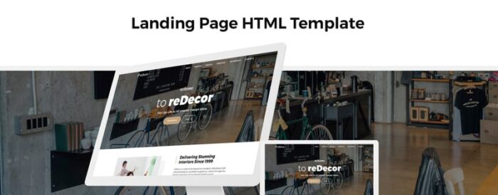 reDecor - House Renovation HTML5 Landing Page Template - Features Image 1