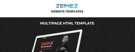 DarkInk - Tattoo Salon Multipage HTML5 Website Template - Features Image 1