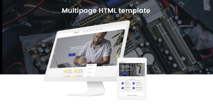 Compair - Service Center Multipage HTML5 Website Template - Features Image 2