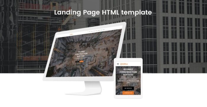 Edifice - Construction Services HTML Landing Page Template - Features Image 2