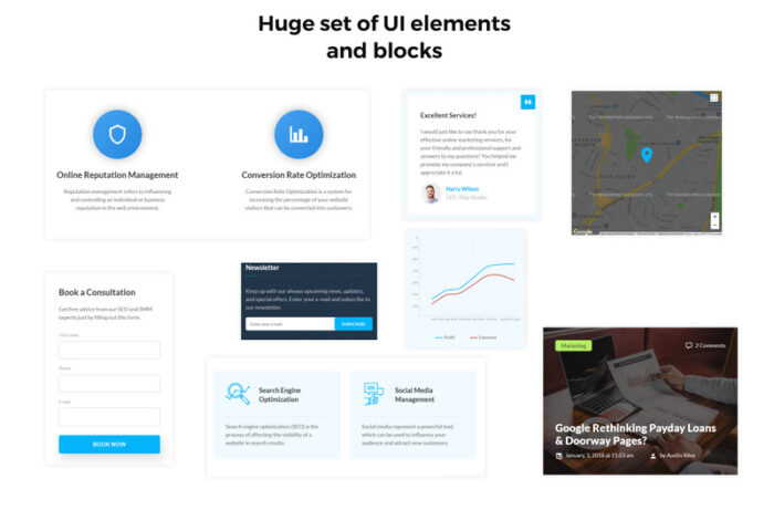 UpMark - Fancy Marketing Agency HTML Landing Page Template - Features Image 3