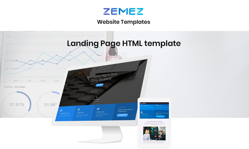 Bank Progress - Solid Bank HTML Landing Page Template - Features Image 1