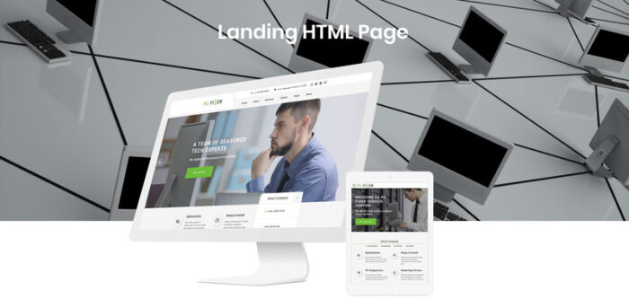 PC Fixer - Computer Repair Services HTML Landing Page Template - Features Image 2