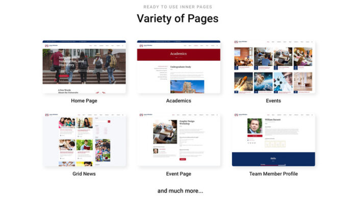 James Whitaker - University Ready-to-Use Website Template - Features Image 3